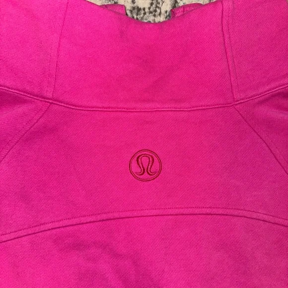 lululemon athletica Hot Pink Half-Zip Cropped Sweatshirt - Picture 6 of 13
